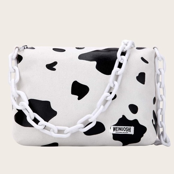 Handbags - cow bag with chain